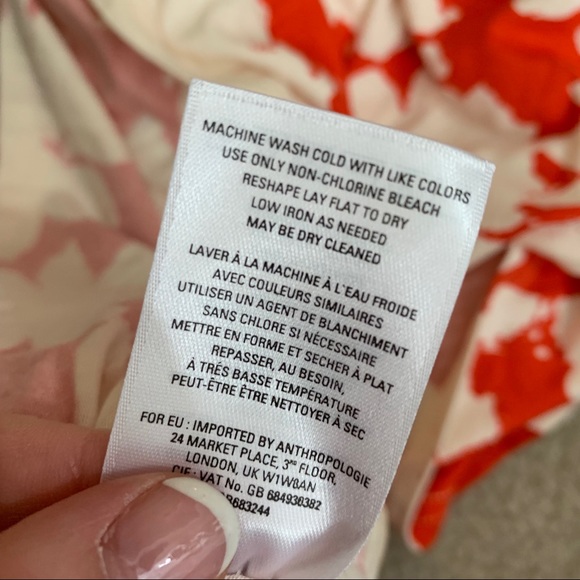 SOLD Maeve Summer Breeze Orange Floral Dress - Picture 7 of 7